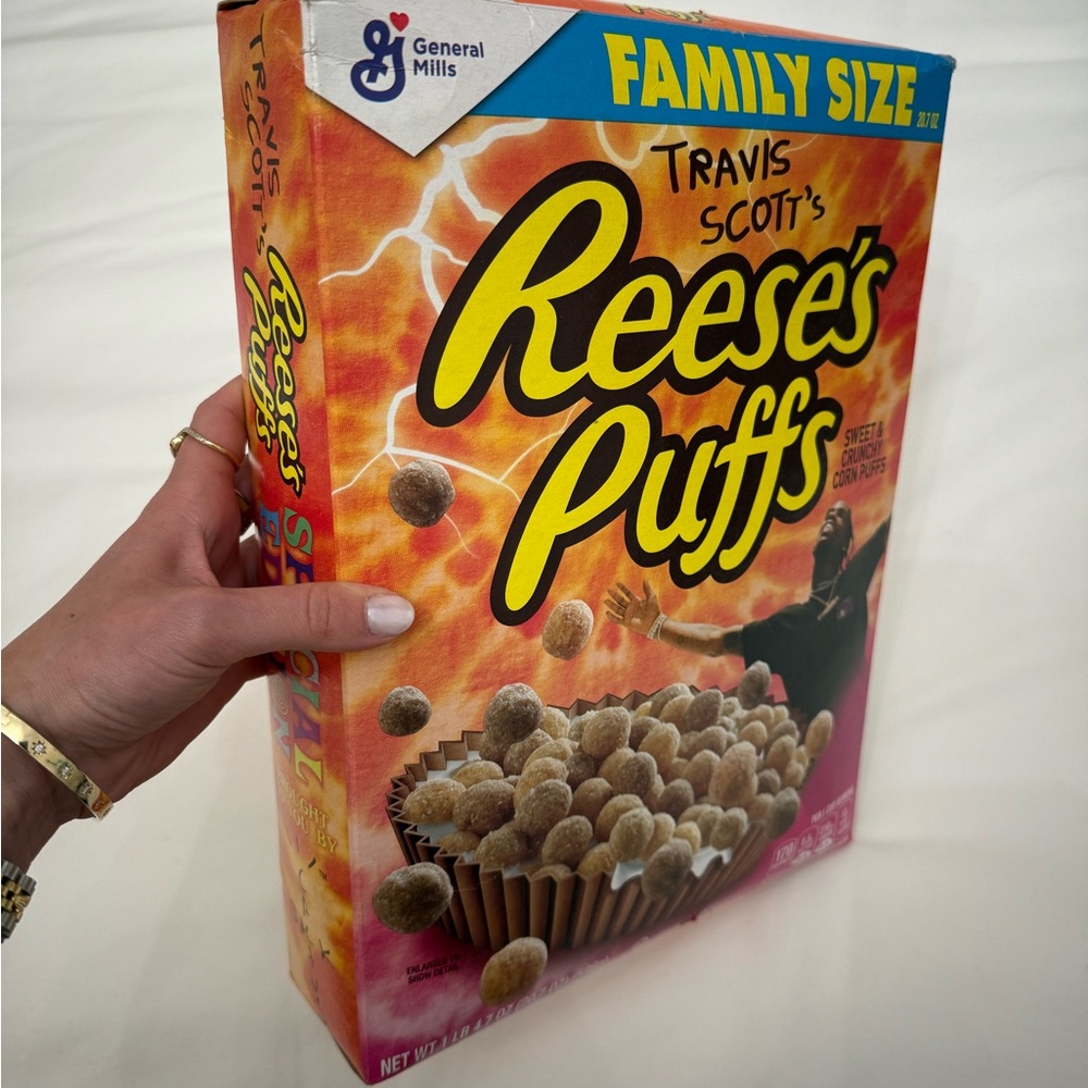 Travis Scott Reese's Puffs Art Print - Orange and Yellow